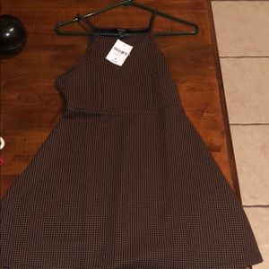 Orange and black dress